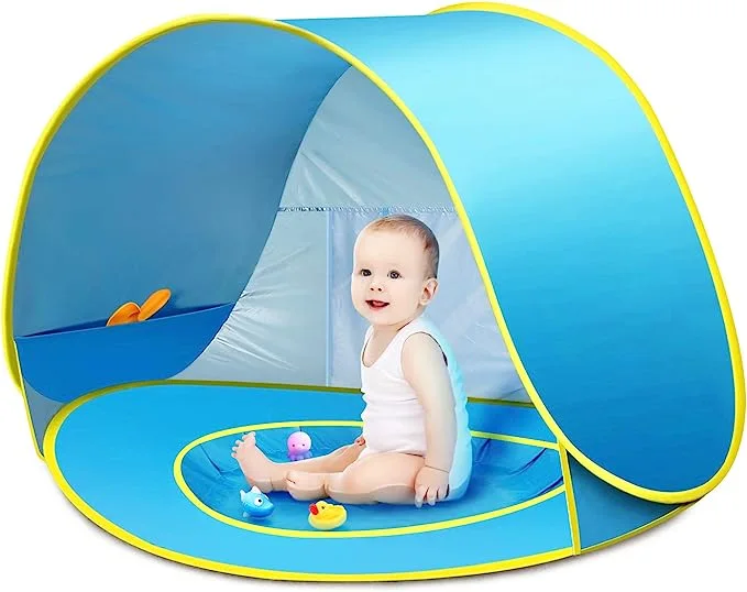 Ceeki Baby UV-tält med pool passar små bebisar som vill kunna plaska omkring själva.