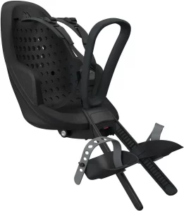 En cykelsits som monteras framtill på styret är till för lite mindre barn.