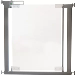 SafeGate Clear-view bästa genomskinliga barngrind, gör det möjligt att se barnet även om man stängt grinden.